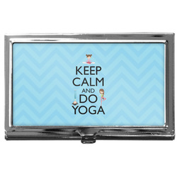 Keep Calm & Do Yoga Business Card Case