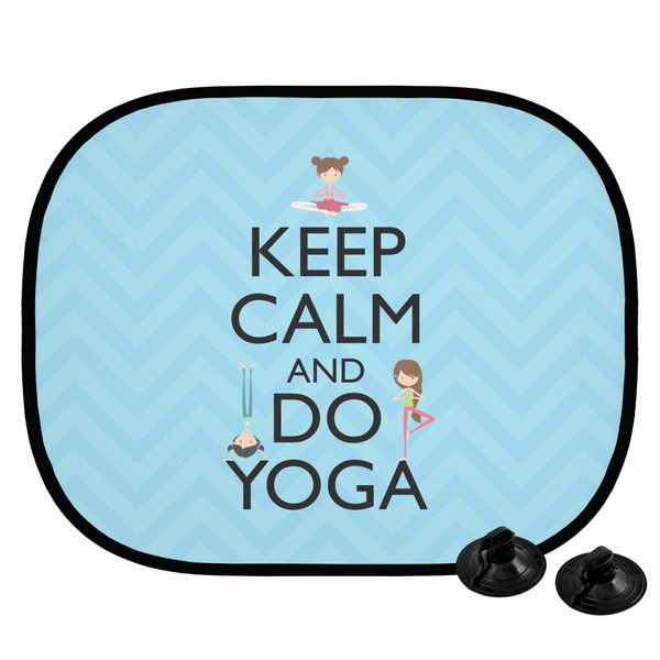 Custom Keep Calm & Do Yoga Car Side Window Sun Shade