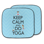 Keep Calm & Do Yoga Car Sun Shade - Two Piece