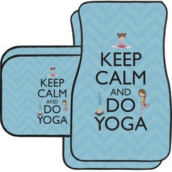 Keep Calm & Do Yoga Car Floor Mats Set - 2 Front & 2 Back