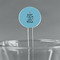 Keep Calm & Do Yoga Clear Plastic 7" Stir Stick - Round - Main