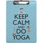 Keep Calm & Do Yoga Clipboard