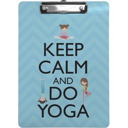 Keep Calm & Do Yoga Clipboard (Letter Size)