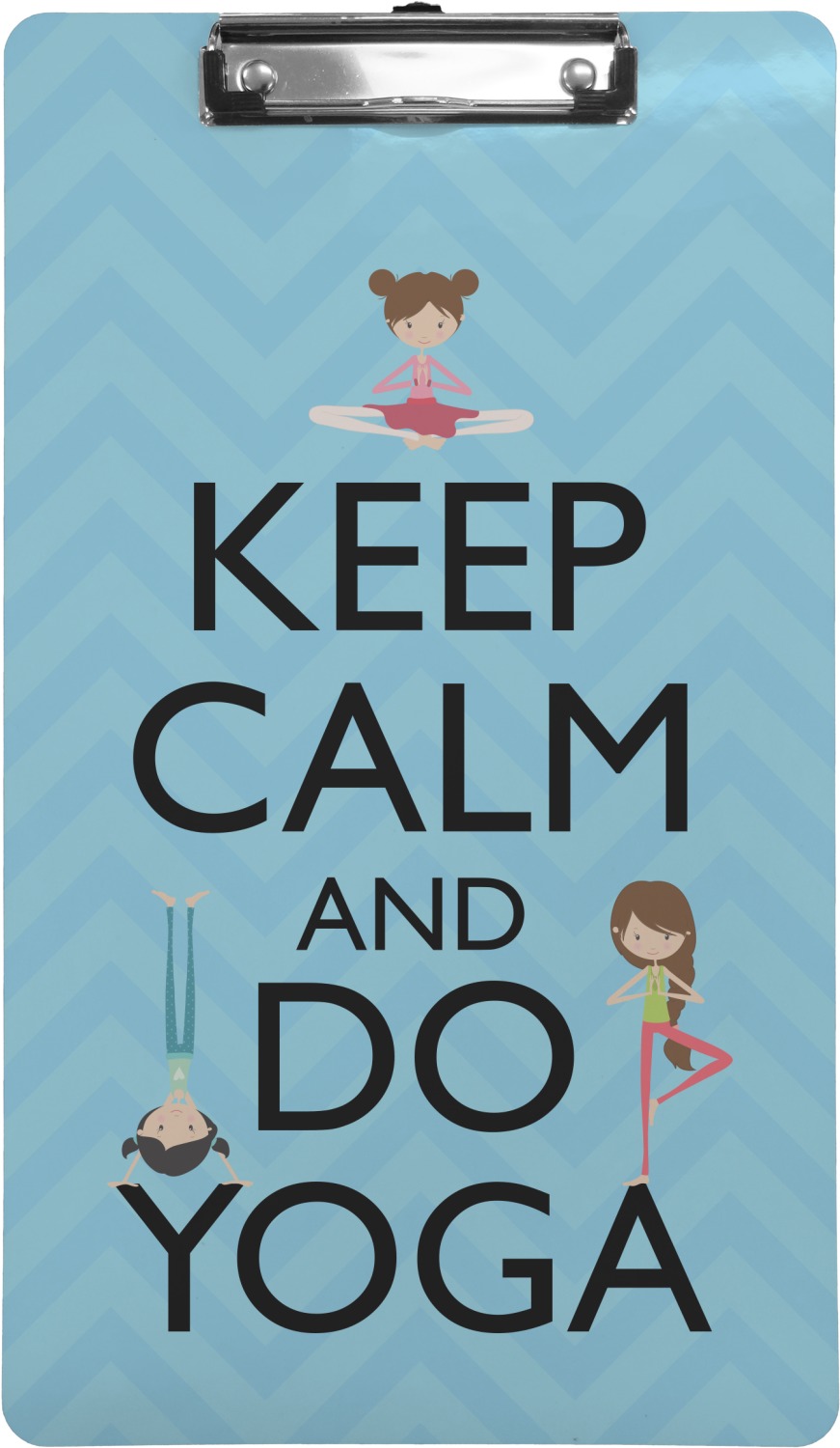 Keep Calm & Do Yoga Clipboard - YouCustomizeIt