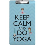 Keep Calm & Do Yoga Clipboard (Legal Size)