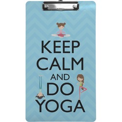 Keep Calm & Do Yoga Clipboard (Legal Size)