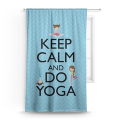 Keep Calm & Do Yoga Curtain