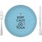 Keep Calm & Do Yoga Dinner Plate