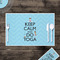 Keep Calm & Do Yoga Disposable Paper Placemat - In Context