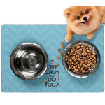 Keep Calm & Do Yoga Dog Food Mat - Small