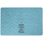 Keep Calm & Do Yoga Dog Food Mat