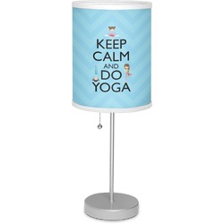 Keep Calm & Do Yoga 7" Drum Lamp with Shade Linen