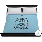 Keep Calm & Do Yoga Duvet Cover - King