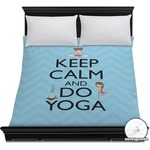 Keep Calm & Do Yoga Duvet Cover - Full / Queen