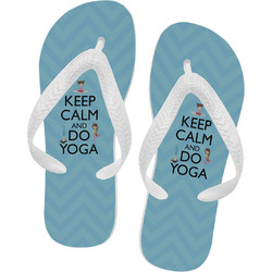 Keep Calm & Do Yoga Flip Flops - XSmall