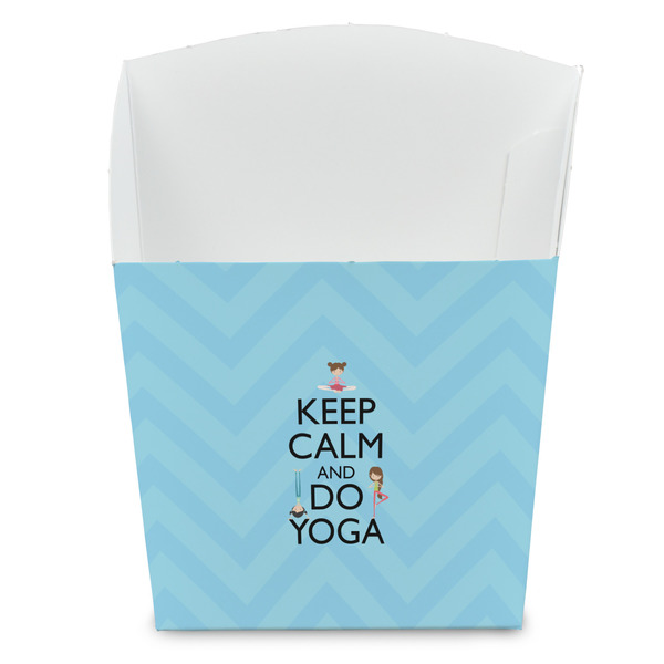 Custom Keep Calm & Do Yoga French Fry Favor Boxes