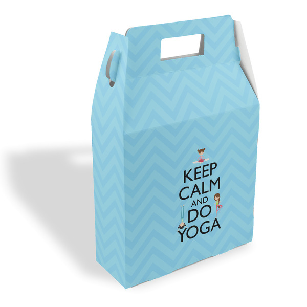 Custom Keep Calm & Do Yoga Gable Favor Box