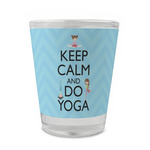 Keep Calm & Do Yoga Glass Shot Glass - 1.5 oz - Single