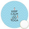 Keep Calm & Do Yoga Icing Circle - Large - Front