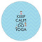 Keep Calm & Do Yoga Icing Circle - Large - Single