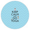 Keep Calm & Do Yoga Icing Circle - Medium - Single