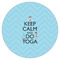 Keep Calm & Do Yoga Icing Circle - Small - Single