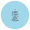 Keep Calm & Do Yoga Icing Circle - XSmall - Single