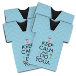 Keep Calm & Do Yoga Jersey Bottle Cooler - Set of 4