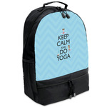 Keep Calm & Do Yoga Backpacks - Black