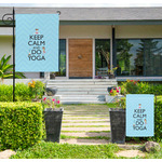 Keep Calm & Do Yoga Large Garden Flag - Single Sided