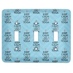 Keep Calm & Do Yoga Light Switch Cover (3 Toggle Plate)