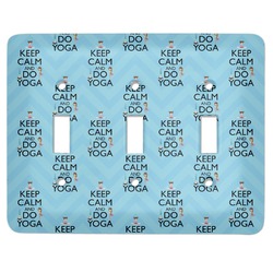 Keep Calm & Do Yoga Light Switch Cover (3 Toggle Plate)