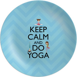 Keep Calm & Do Yoga Melamine Salad Plate - 8"