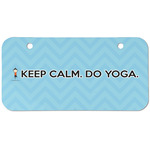 Keep Calm & Do Yoga Mini/Bicycle License Plate (2 Holes)