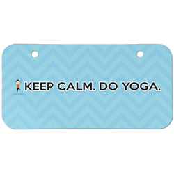 Keep Calm & Do Yoga Mini/Bicycle License Plate (2 Holes)