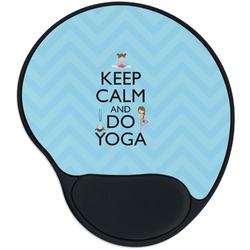 Keep Calm & Do Yoga Mouse Pad with Wrist Support
