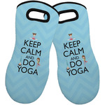 Keep Calm & Do Yoga Neoprene Oven Mitts - Set of 2