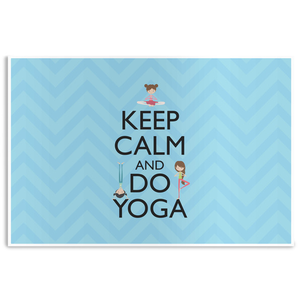 Custom Keep Calm & Do Yoga Disposable Paper Placemats