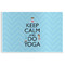 Keep Calm & Do Yoga Disposable Paper Placemat - Front View