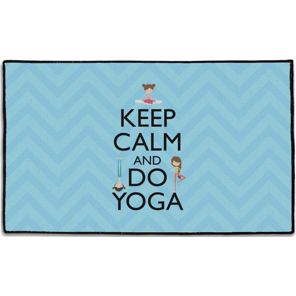 Custom Keep Calm & Do Yoga Door Mat - 60"x36"