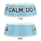 Keep Calm & Do Yoga Plastic Pet Bowls - Medium - APPROVAL