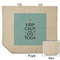 Keep Calm & Do Yoga Reusable Cotton Grocery Bag - Front & Back View