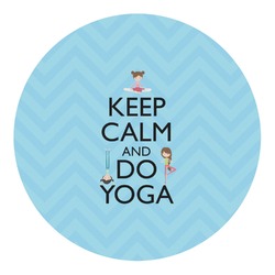 Keep Calm & Do Yoga Round Decal - XLarge