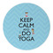 Keep Calm & Do Yoga Round Paper Coaster - Approval