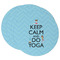 Keep Calm & Do Yoga Round Paper Coaster - Main