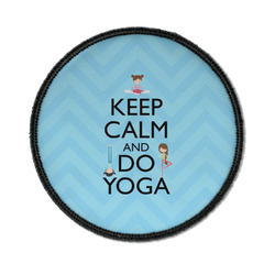 Keep Calm & Do Yoga Iron On Round Patch