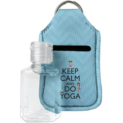 Keep Calm & Do Yoga Hand Sanitizer & Keychain Holder