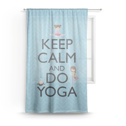 Keep Calm & Do Yoga Sheer Curtain - 50"x84"