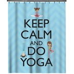 Keep Calm & Do Yoga Extra Long Shower Curtain - 70"x84"