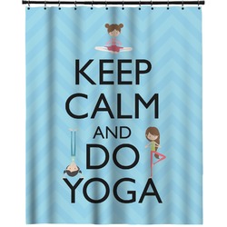 Keep Calm & Do Yoga Extra Long Shower Curtain - 70"x84"